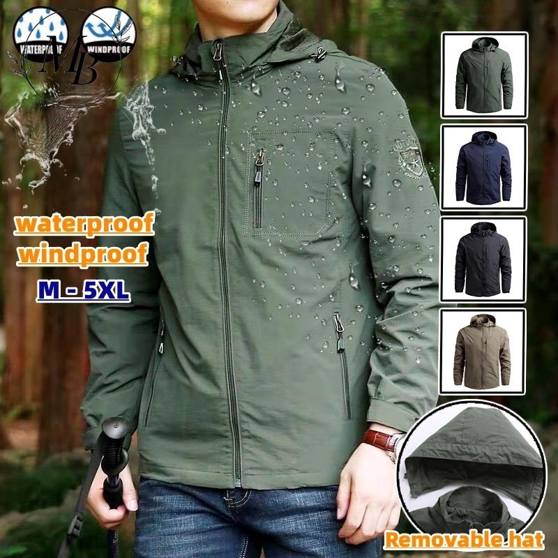 Outdoor Sport Waterproof Jacket - Spring Men Outdoor Waterproof Jacket Plus