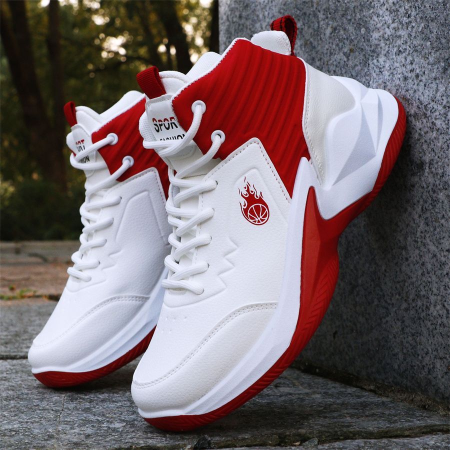 Outdoor Sport Court Flooring - Basketball Shoes For Men High-Top Sneakers