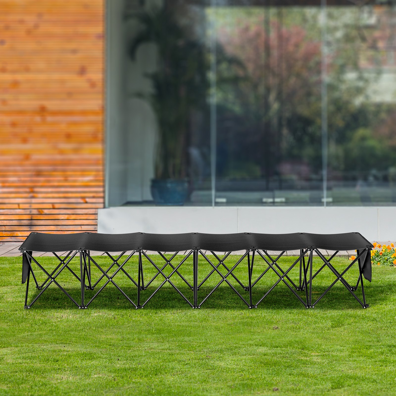6 Seat Portable Folding Sport  - Outdoor Sport Bench のレビューと価格