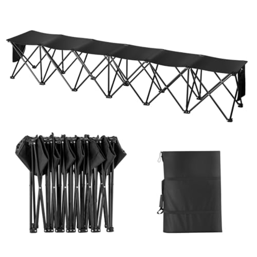 Portable Folding Bench 6 Seats - Outdoor Sport Bench のレビューと価格