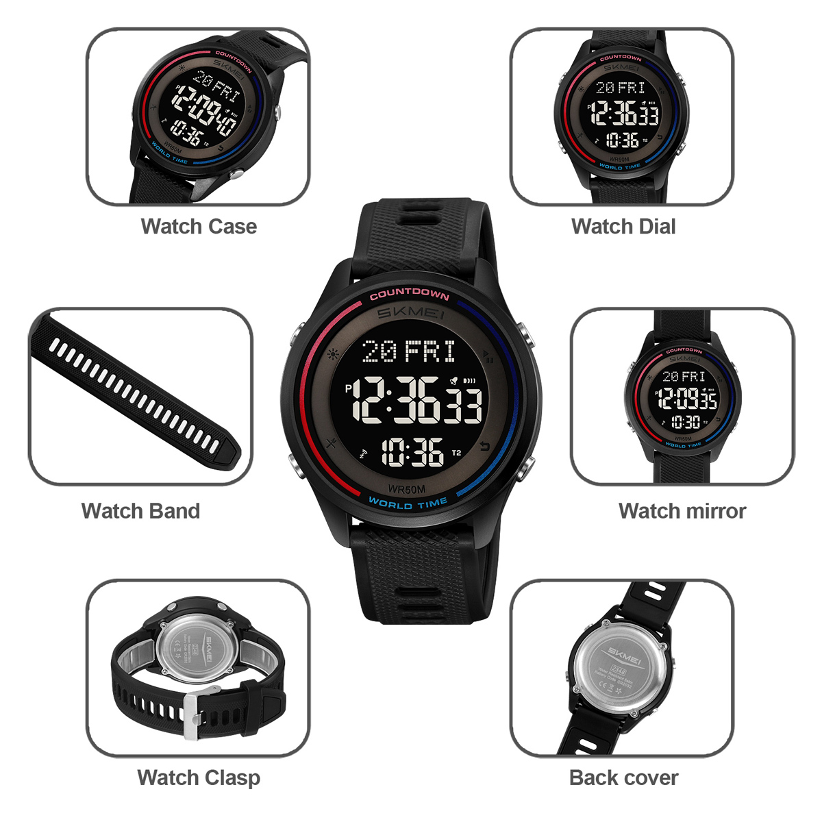 SKMEI Military Digital Wristwa - Outdoor Sports List のレビューと価格