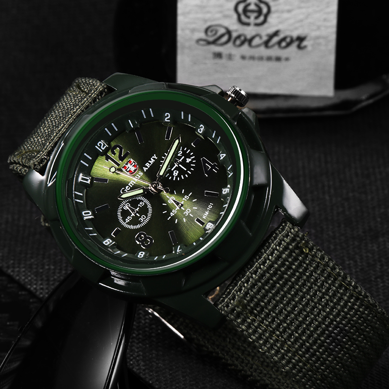 Men's Sports Watch Quartz Nylo - Indoor Sport And Outdoor Sports のレビューと価格